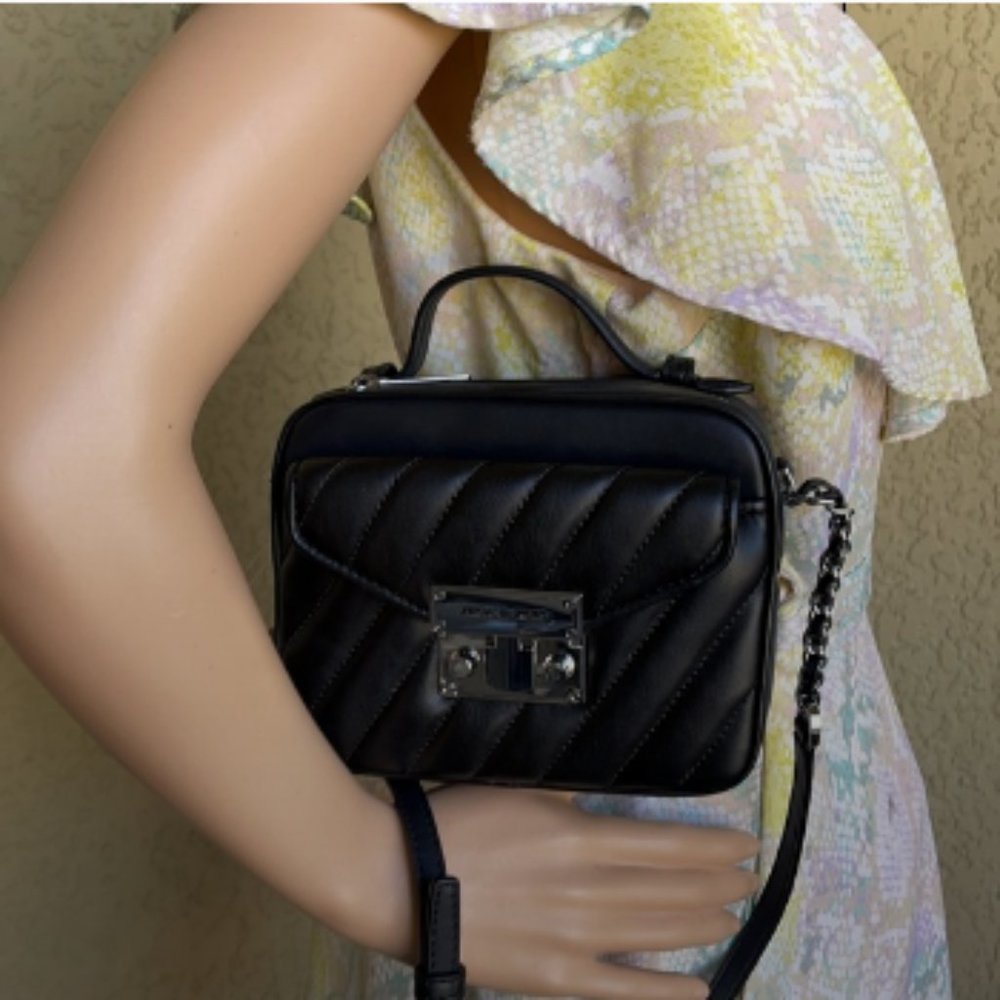 Michael Kors Small Rose Top Handle Leather Satchel - Picture 9 of 16